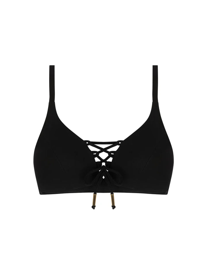 Antigel Swimwear by Lise Charmel - La Glam Tonique Wireless Padded Bikini Top Noir
