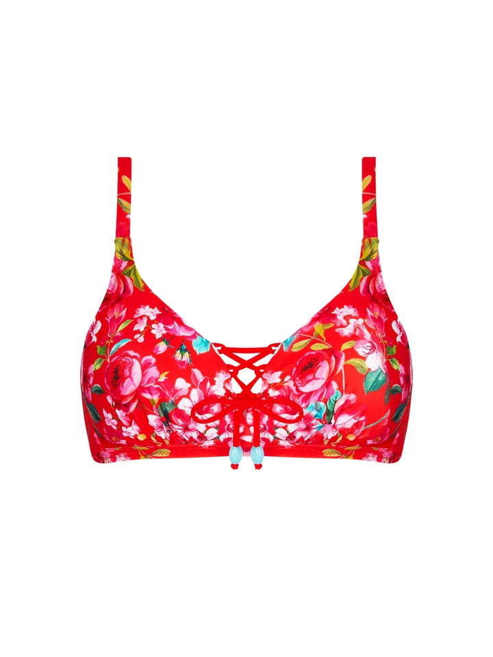 Antigel Swimwear by Lise Charmel - La Cherie Forever Wireless Padded Bikini Top Rouge Cherie