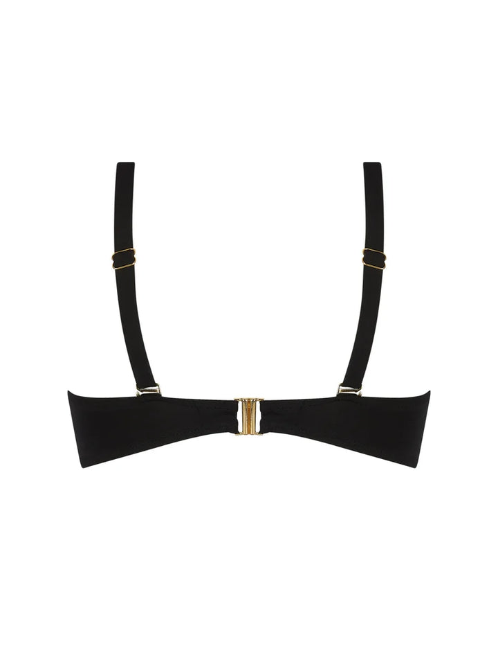 Antigel Swimwear by Lise Charmel - La Glam Tonique Supportive Strapless Bandeau Bikini Noir