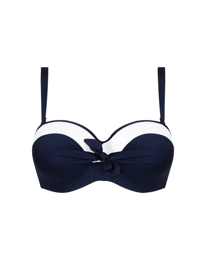 Antigel Swimwear by Lise Charmel - La Skippeuse Strapless Bandeau Bikini Marine Skippeuse