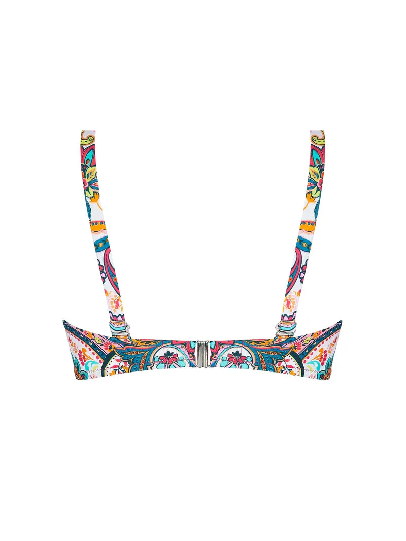 Antigel Swimwear By Lise Charmel - La Bayadere Strapless Bandeau Support Bikini Blanc Flashy