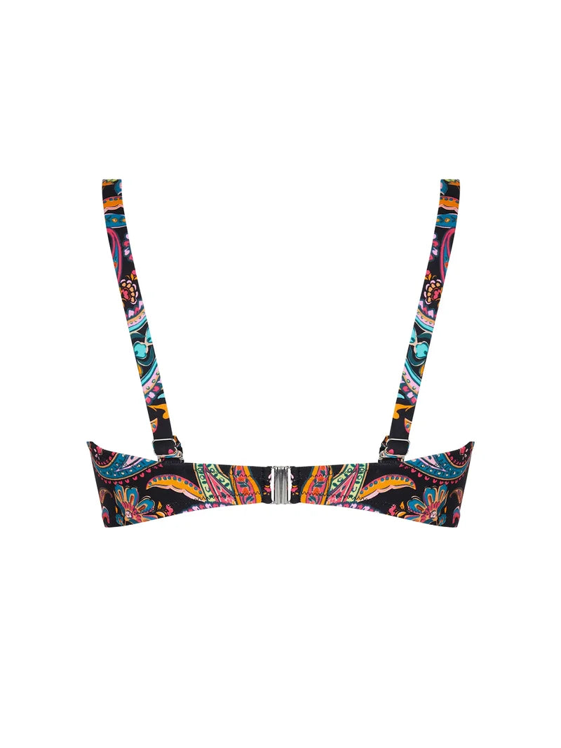 Antigel Swimwear By Lise Charmel - La Bayadere Strapless Bandeau Support Bikini Noir Flashy