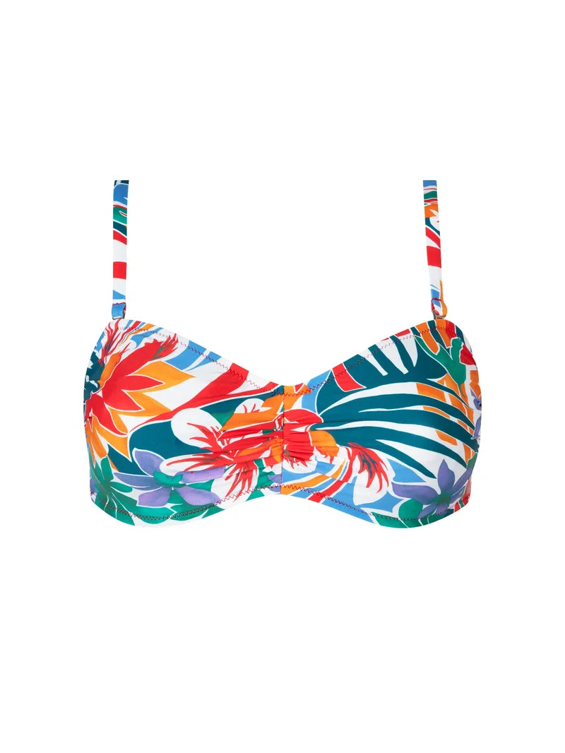 Antigel Swimwear by Lise Charmel - La Flaneuse Fuller Cup Strapless Bikini Top Papiers Decoupes