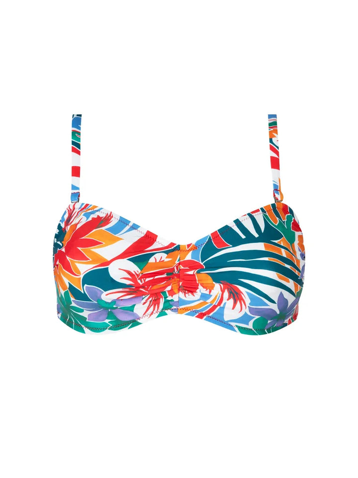 Antigel Swimwear by Lise Charmel - La Flaneuse Fuller Cup Strapless Bikini Top Papiers Decoupes