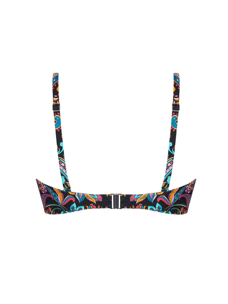Antigel Swimwear By Lise Charmel - La Bayadere Fuller-Cup Strapless Bikini Top Noir Flashy