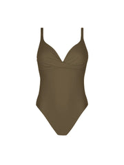 Antigel Swimwear By Lise Charmel - La Chiquissima Wireless Padded Swimsuit Kaki Chic