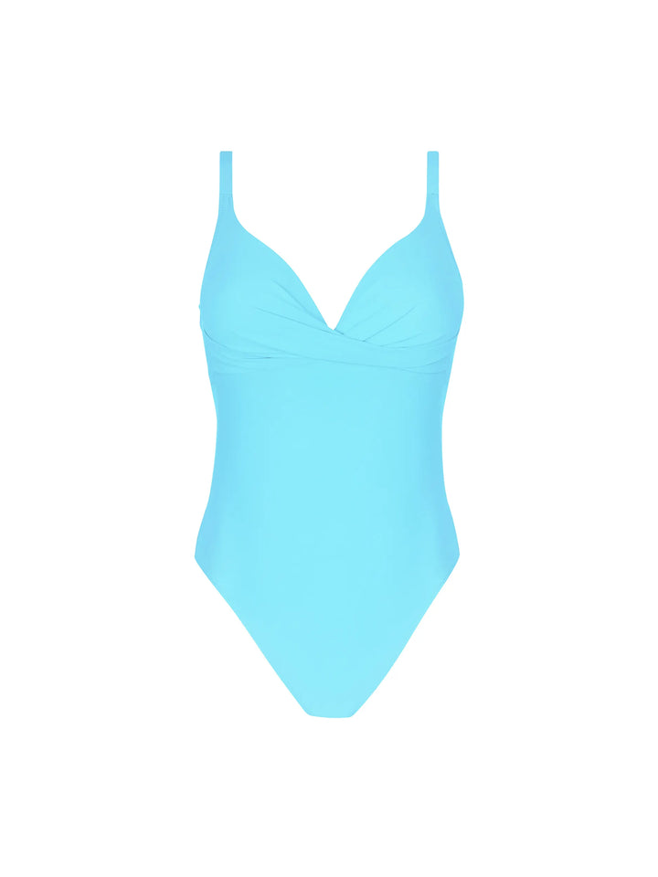 Antigel Swimwear By Lise Charmel - La Chiquissima Wireless Padded Swimsuit Turquoise Chic