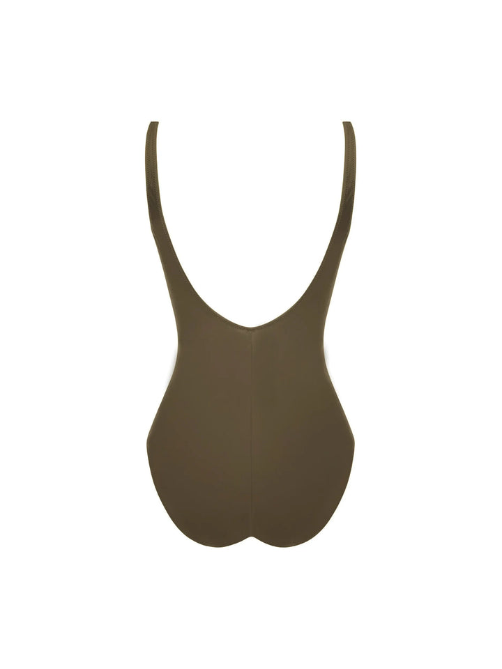 Antigel Swimwear By Lise Charmel - La Chiquissima Multi-Position Wireless Swimsuit Kaki Chic