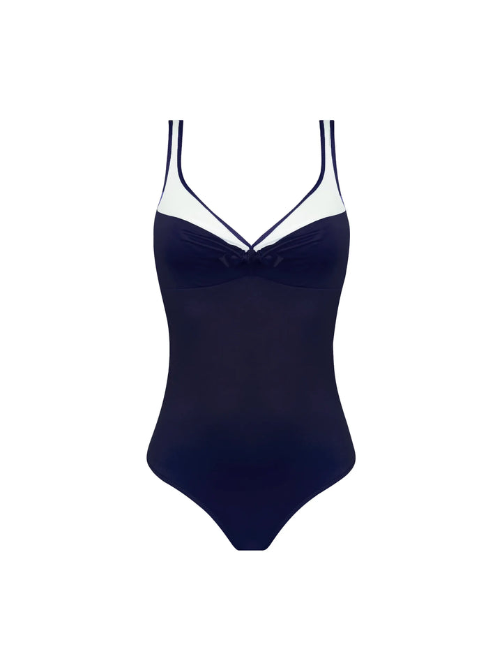 Antigel Swimwear by Lise Charmel - La Skippeuse Wireless Swimsuit Marine Skippeuse