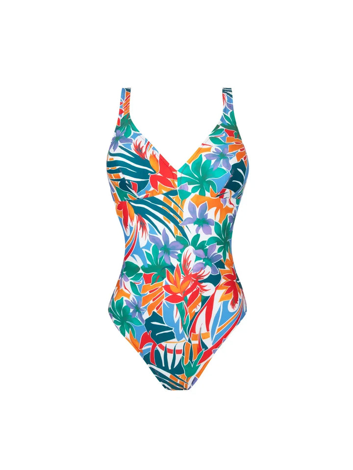 Antigel Swimwear by Lise Charmel - La Flaneuse Wireless Swimsuit Papiers Decoupes