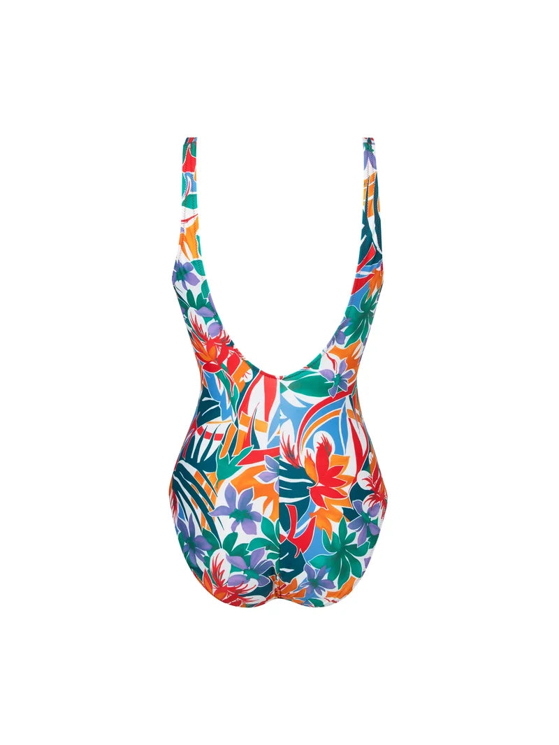Antigel Swimwear by Lise Charmel - La Flaneuse Wireless Swimsuit Papiers Decoupes