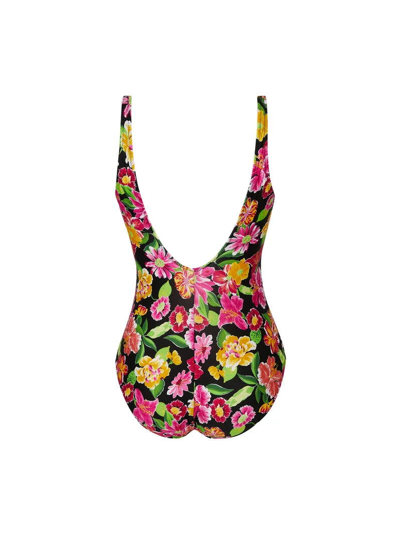 Antigel Swimwear by Lise Charmel - La Feminissima Wireless Open-Back Swimsuit Rose Amethyste