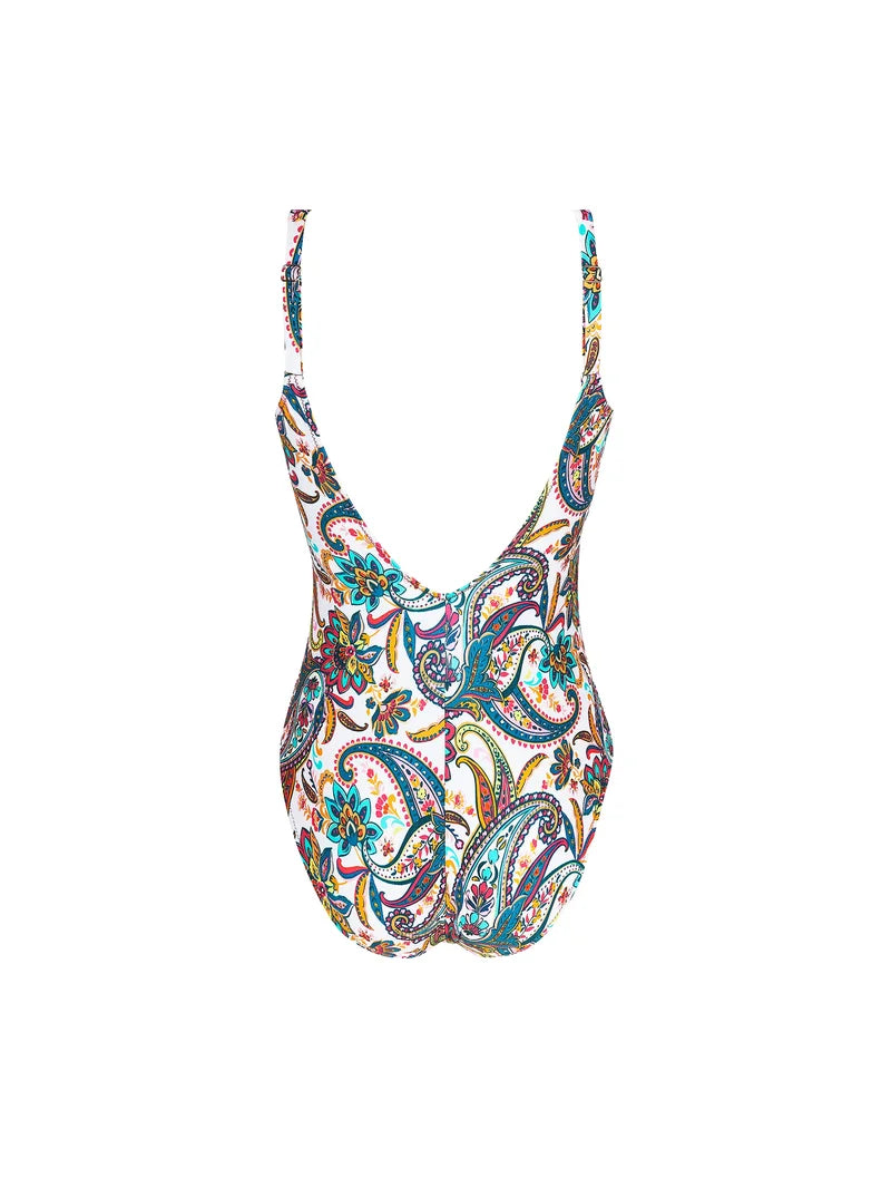 Antigel Swimwear By Lise Charmel - La Bayadere Wireless Swimsuit Blanc Flashy