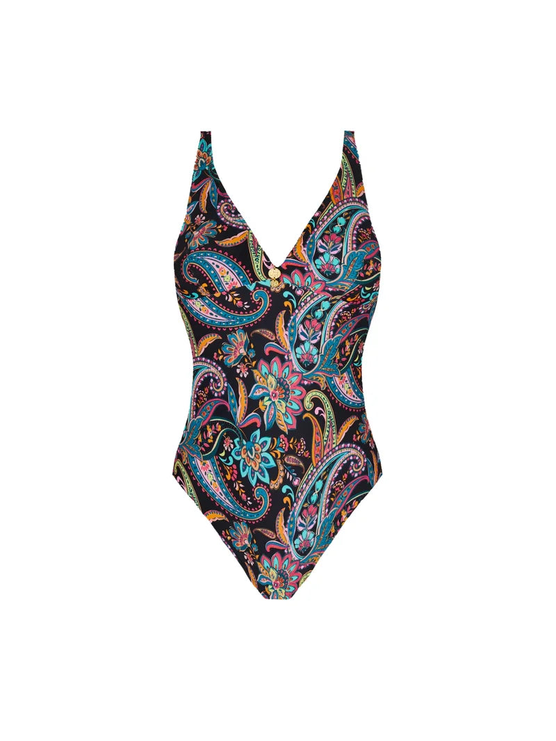 Antigel Swimwear By Lise Charmel - La Bayadere Wireless Swimsuit Noir Flashy