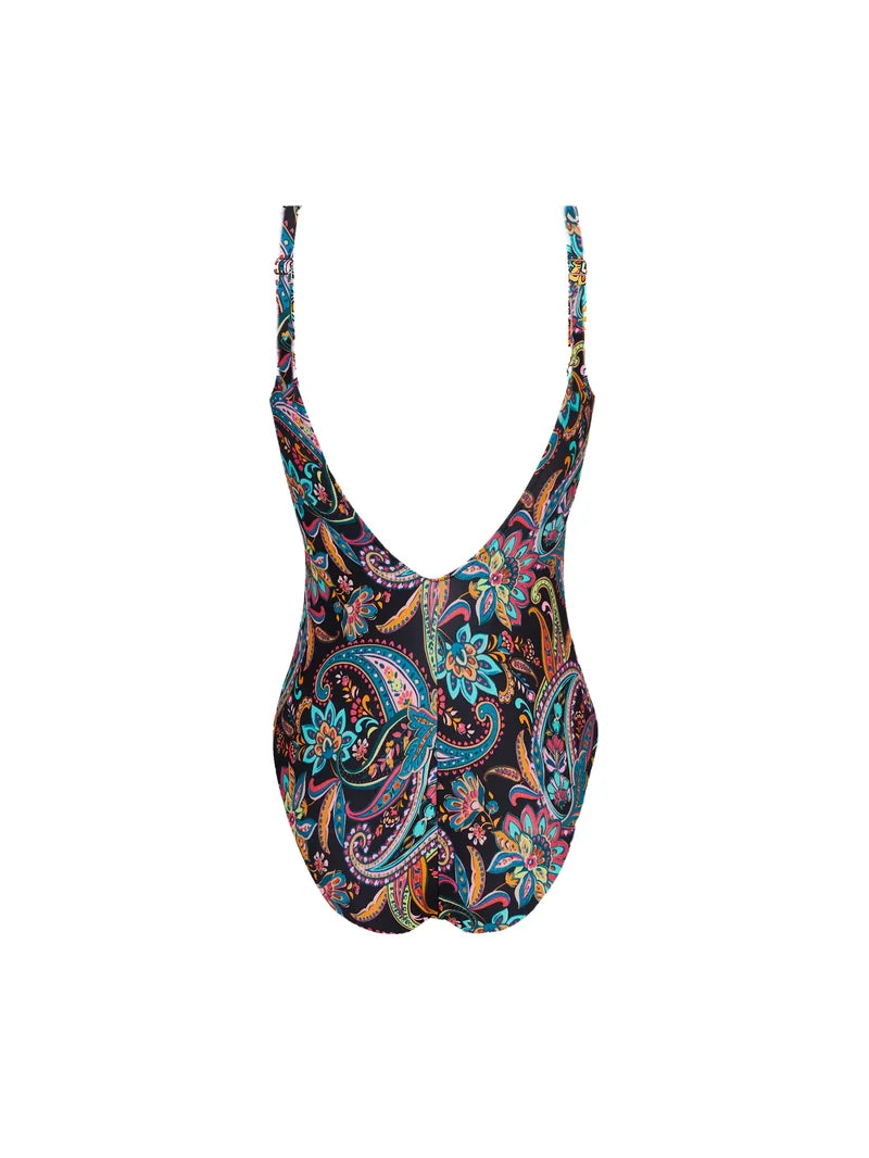 Antigel Swimwear By Lise Charmel - La Bayadere Wireless Swimsuit Noir Flashy