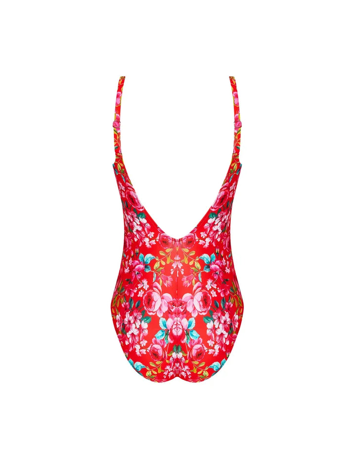 Antigel Swimwear by Lise Charmel - La Cherie Forever Wireless Swimsuit Rouge Cherie