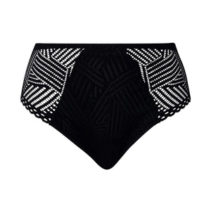 Antigel By Lise Charmel - Tressage Graphic High Waist Brief Tressage Noir