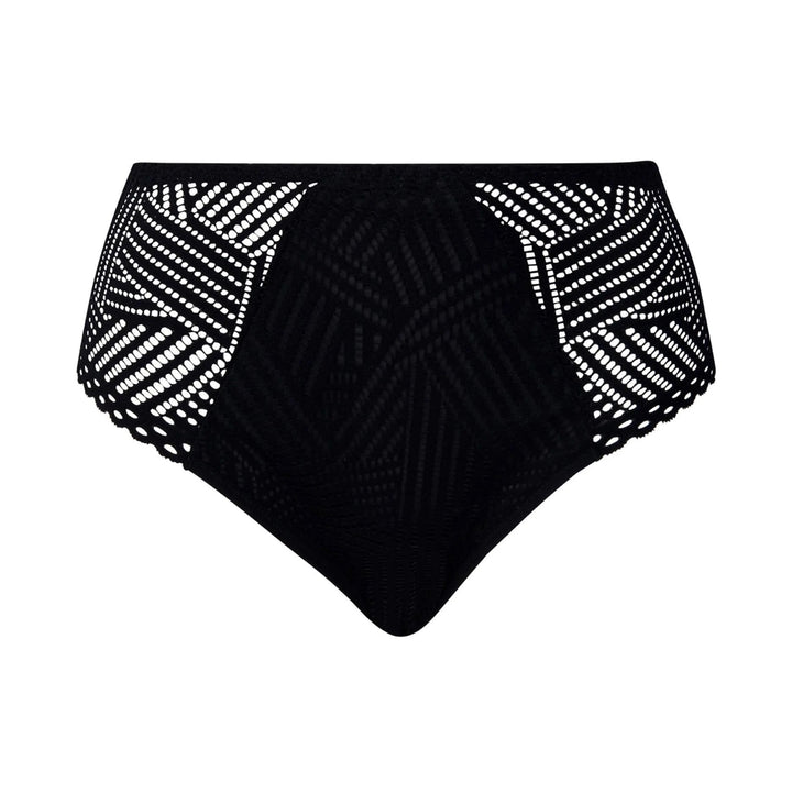 Antigel By Lise Charmel - Tressage Graphic High Waist Brief Tressage Noir