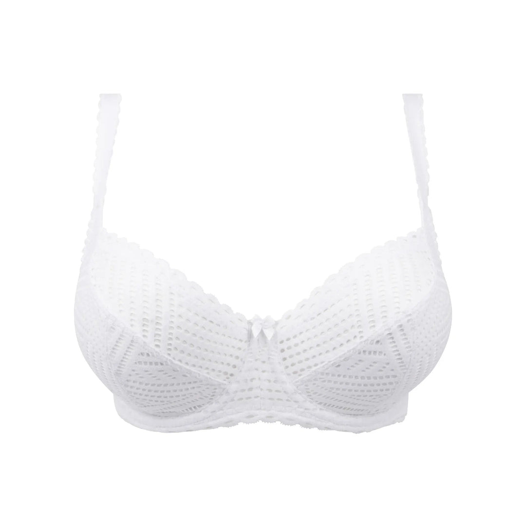 Antigel By Lise Charmel Tressage グラフィック 3/4 カップ - Tressage Blanc フルカップ ブラジャー Antigel by Lise Charmel