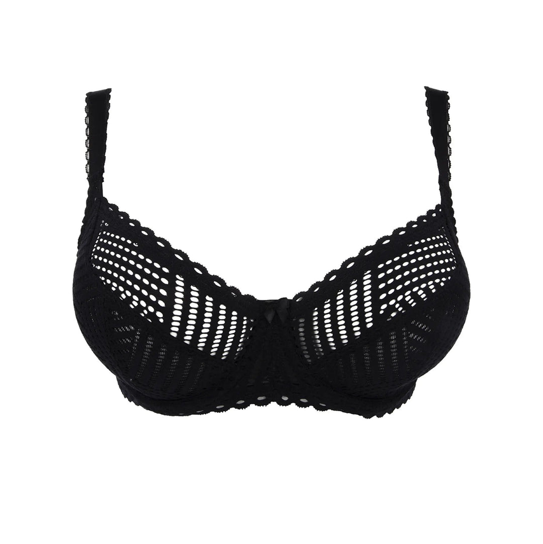 Antigel By Lise Charmel Tressage Graphic 3/4 Cup - Tressage Noir Full Cup Bra Antigel by Lise Charmel 