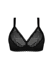 Antigel by Lise Charmel - Tressage Graphic Non-Wired Triangle Support Bra Tressage Noir
