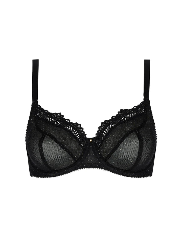 Antigel by Lise Charmel - Nuit Des Etoiles 3/4 Cup Balconette Noir Or