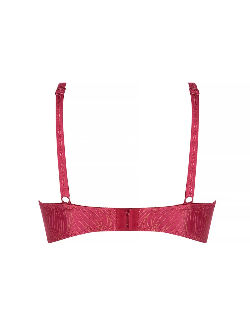 Antigel By Lise Charmel - Ballerine Des Ondes Wireless Triangle Bra Or Cerise
