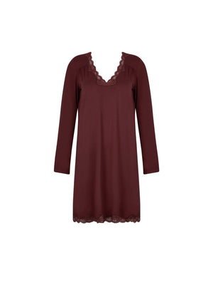 Antigel by Lise Charmel - Simply Perfect Long Capped Sleeved Night Dress Cappuccino