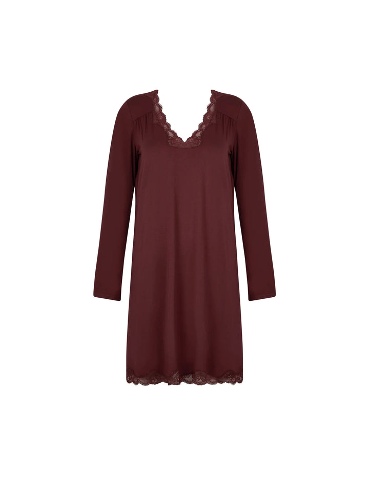 Antigel by Lise Charmel - Simply Perfect Long Capped Sleeved Night Dress Cappuccino