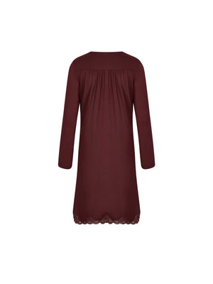Antigel by Lise Charmel - Simply Perfect Long Capped Sleeved Night Dress Cappuccino