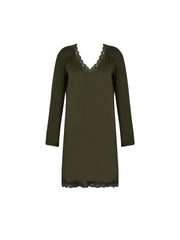 Antigel by Lise Charmel - Simply Perfect Long Capped Sleeved Night Dress Cappuccino