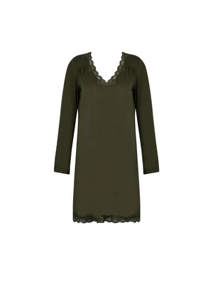 Antigel by Lise Charmel - Simply Perfect Long Capped Sleeved Night Dress Cappuccino