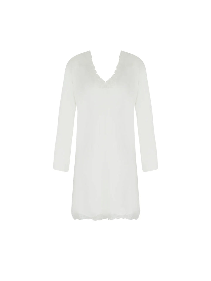 Lise Charmel - Simply Perfect Long Capped Sleeved Nighty Nacre
