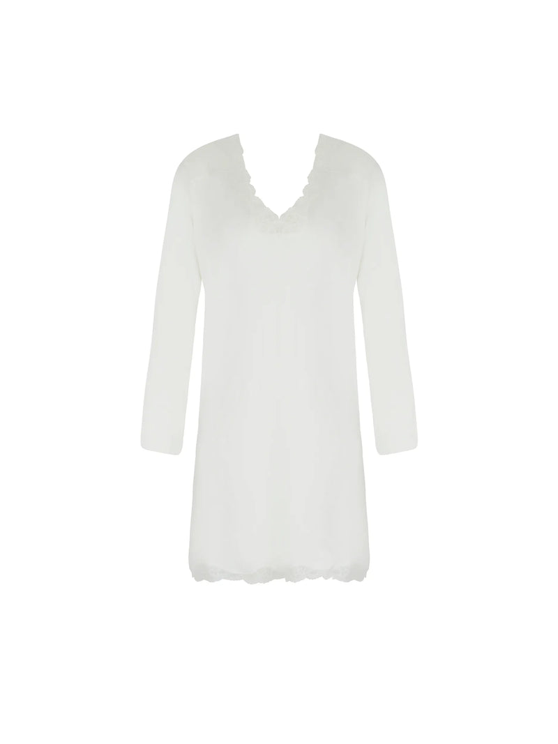 Lise Charmel - Simply Perfect Long Capped Sleeved Nighty Nacre