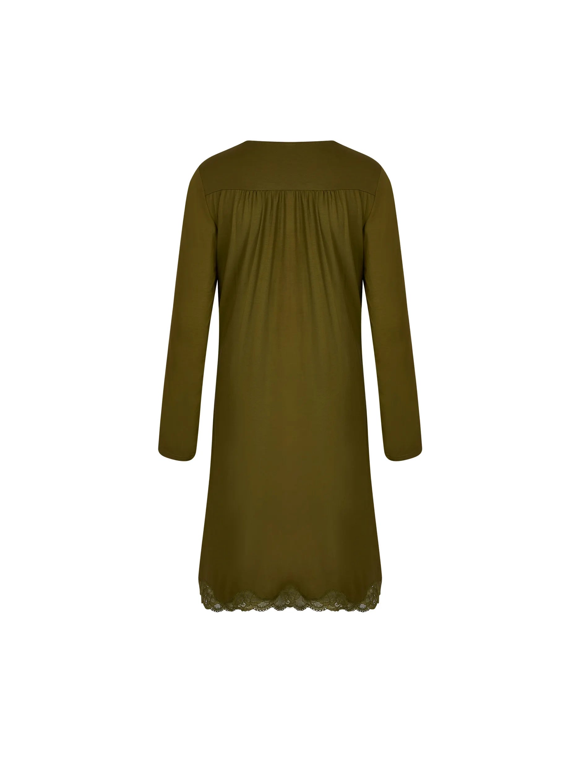 Antigel by Lise Charmel - Simply Perfect Long Capped Sleeved Night Dress Vert Mousse