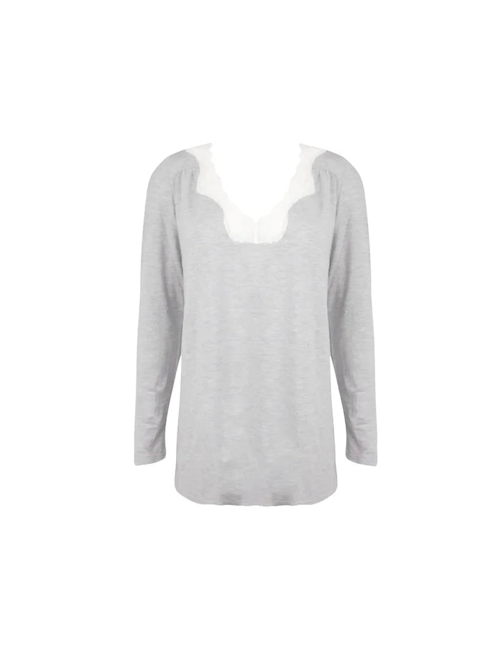 Antigel by Lise Charmel - Simply Perfect Long-Sleeved Top Chiné Gris
