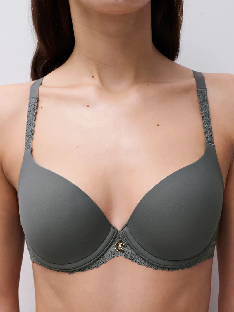 Chantelle - Romance Covering T-Shirt Bra Vert Argile