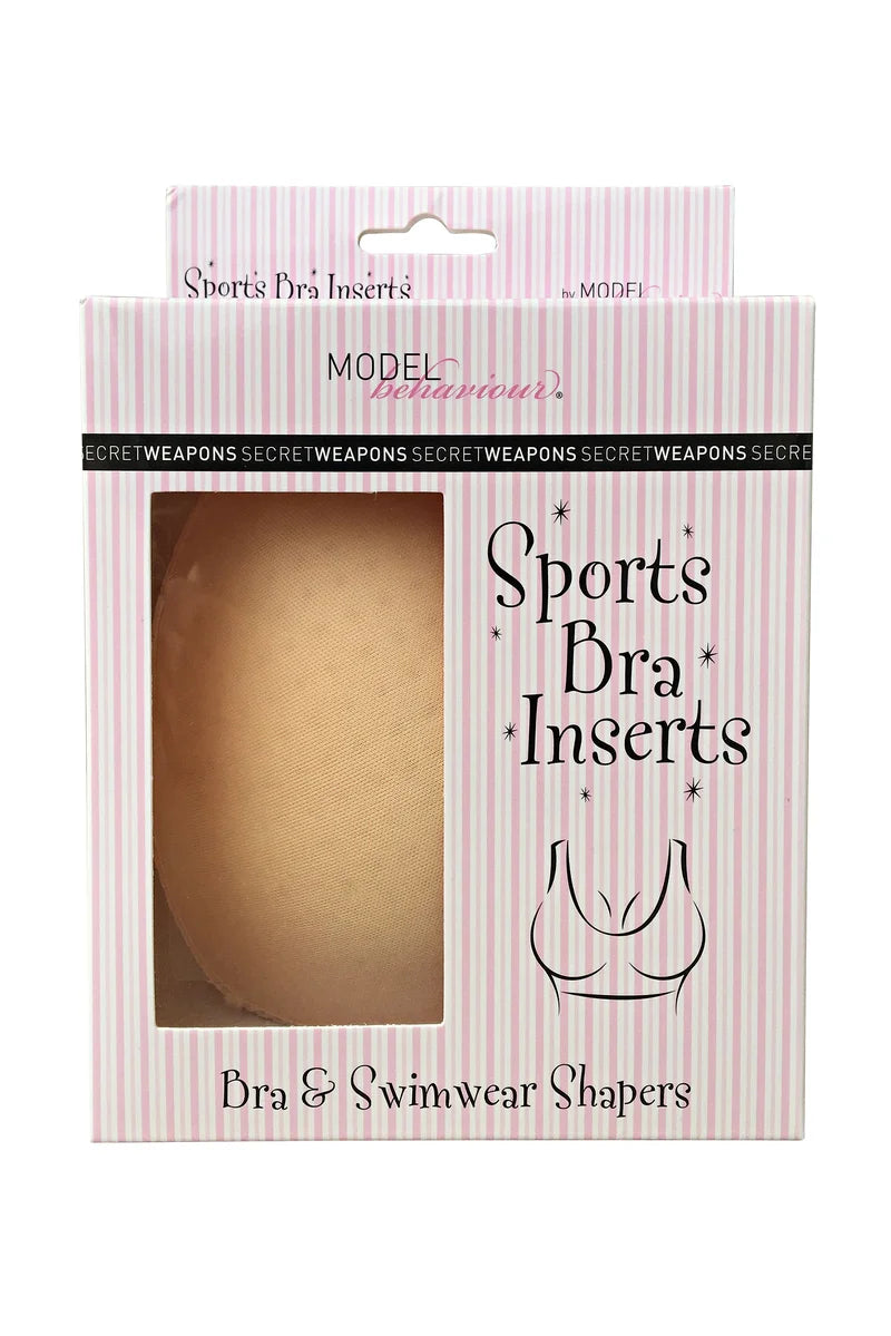 Secret Weapons - Va Va Voom Cleavage Sports Bra Inserts Nude