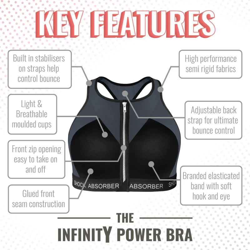 Shock Absorber - InfinitY Power Bra Black