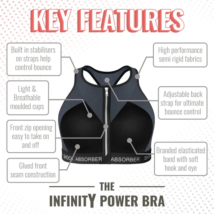 Shock Absorber - InfinitY Power Bra Black