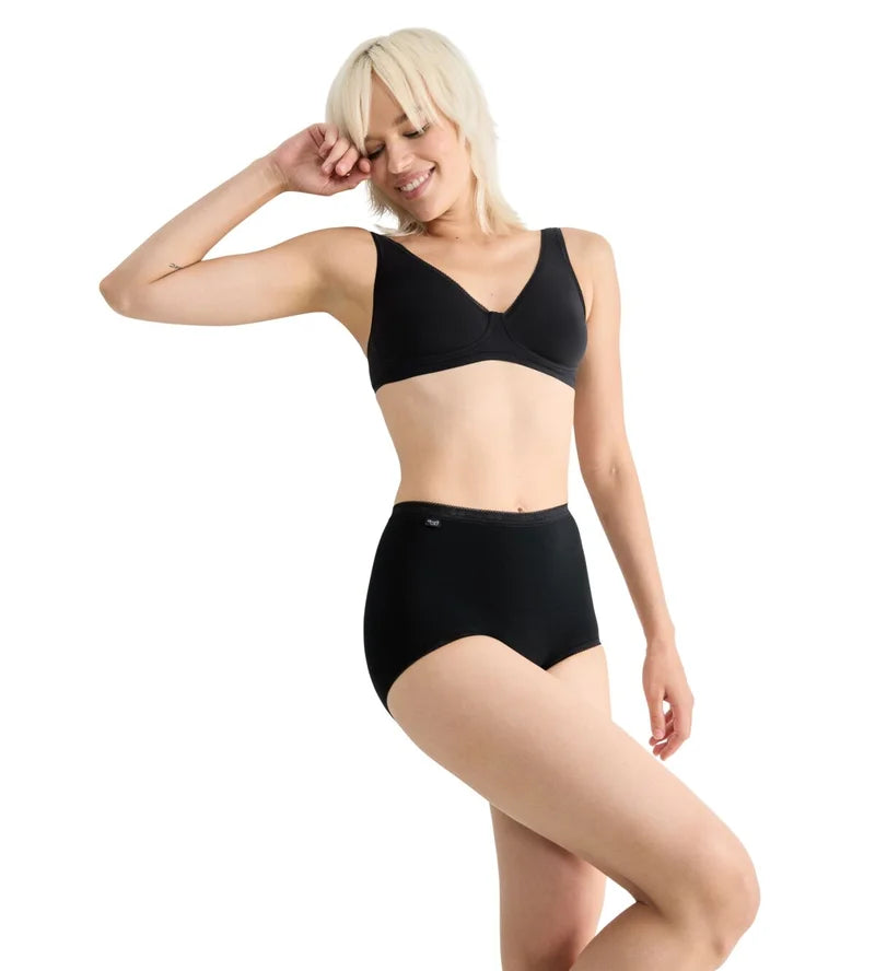Sloggi - Basic Plus High Waist Maxi Brief Black