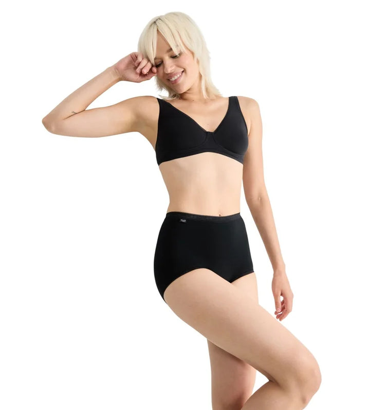 Sloggi - Basic Plus High Waist Maxi Brief Black