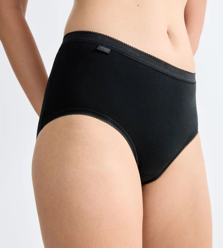 Sloggi - Basic Plus High Waist Midi Brief Black