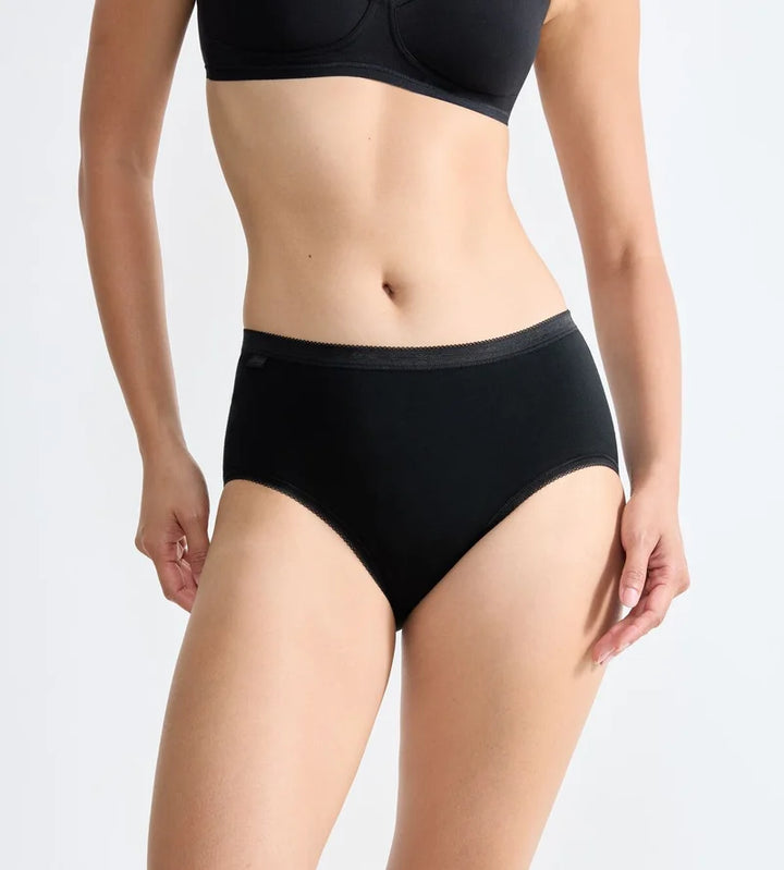 Sloggi - Basic Plus High Waist Midi Brief Black