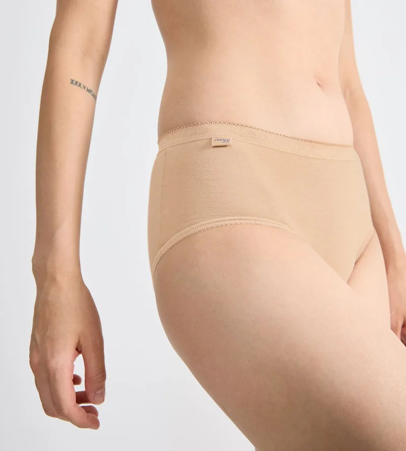 Sloggi - Basic Plus High Waist Midi Brief Skin