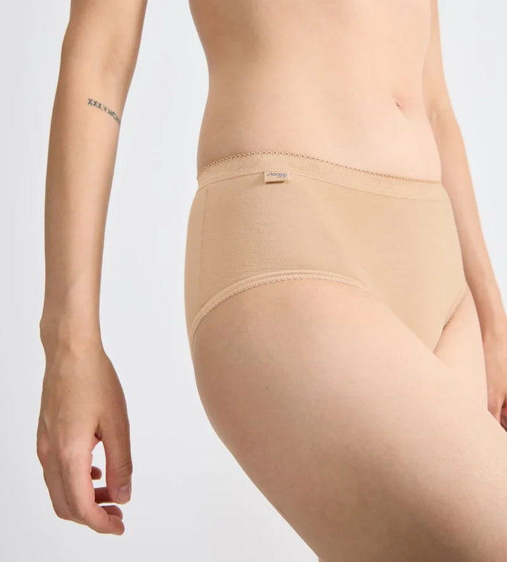Sloggi - Basic Plus High Waist Midi Brief Skin
