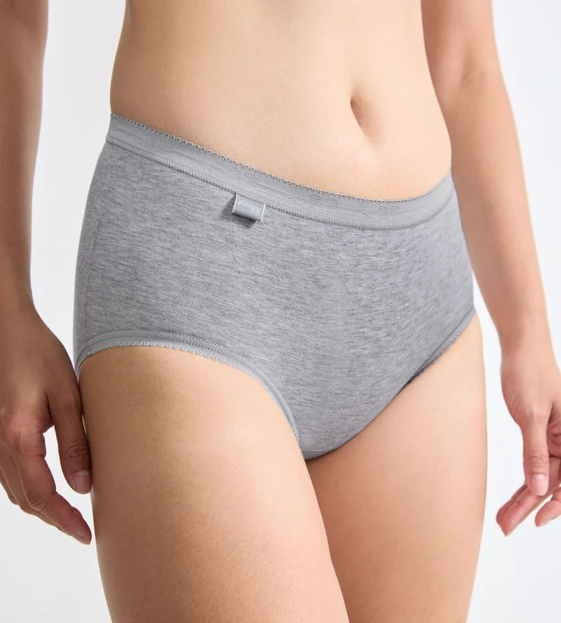 Sloggi - Basic Plus High Waist Midi Brief Grey Combination