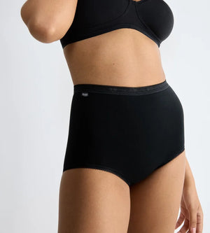 Sloggi - Basic Plus High Waist Brief 3 Pack Black