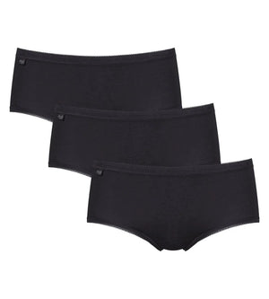 Sloggi - Basic Plus Brief 3 Pack Black