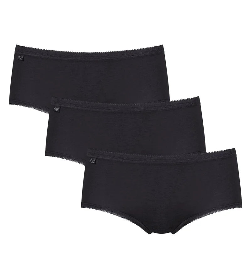 Sloggi - Basic Plus Brief 3 Pack Black
